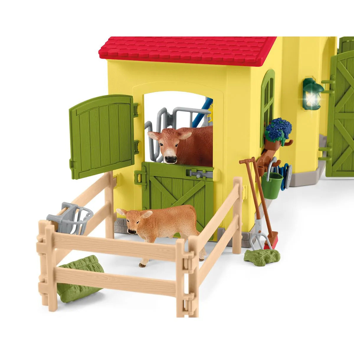 Schleich Spielfigurenset Grosser Stall mit Tieren und Zubehör