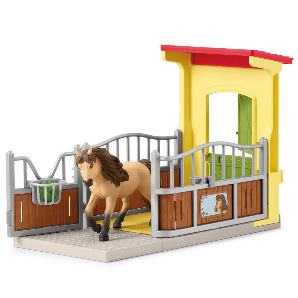 Schleich Spielfigurenset Ponybox mit Islandpferd Hengst