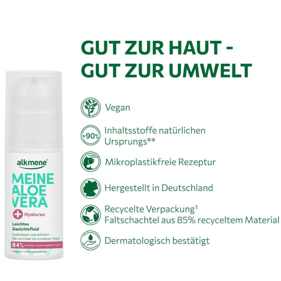 alkmene Leichtes Aloe Vera Gesichtsfluid