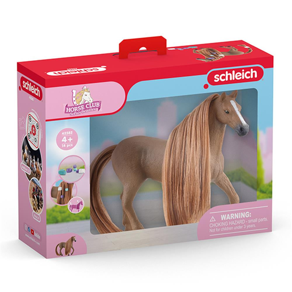 Schleich Toy Figure Set Beauty Horse English Thoroughbred Mare - Image 1