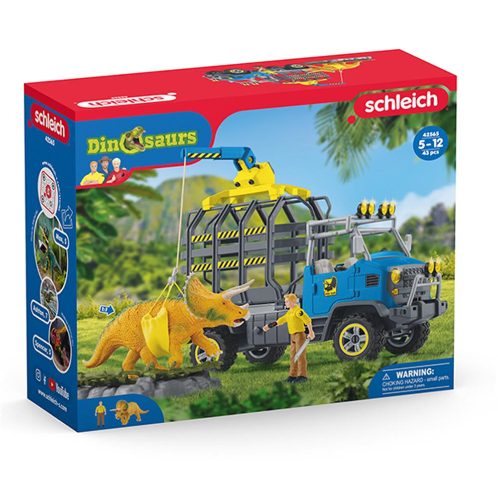 Schleich Toy Figure Set Dinosaur Truck Mission - Image 2