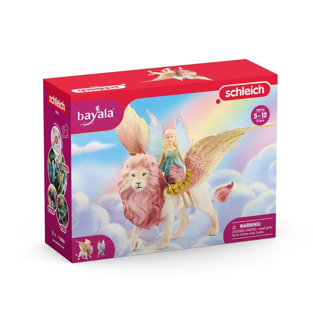 Schleich Toy Figure Set Elf on Winged Lion - Image 4