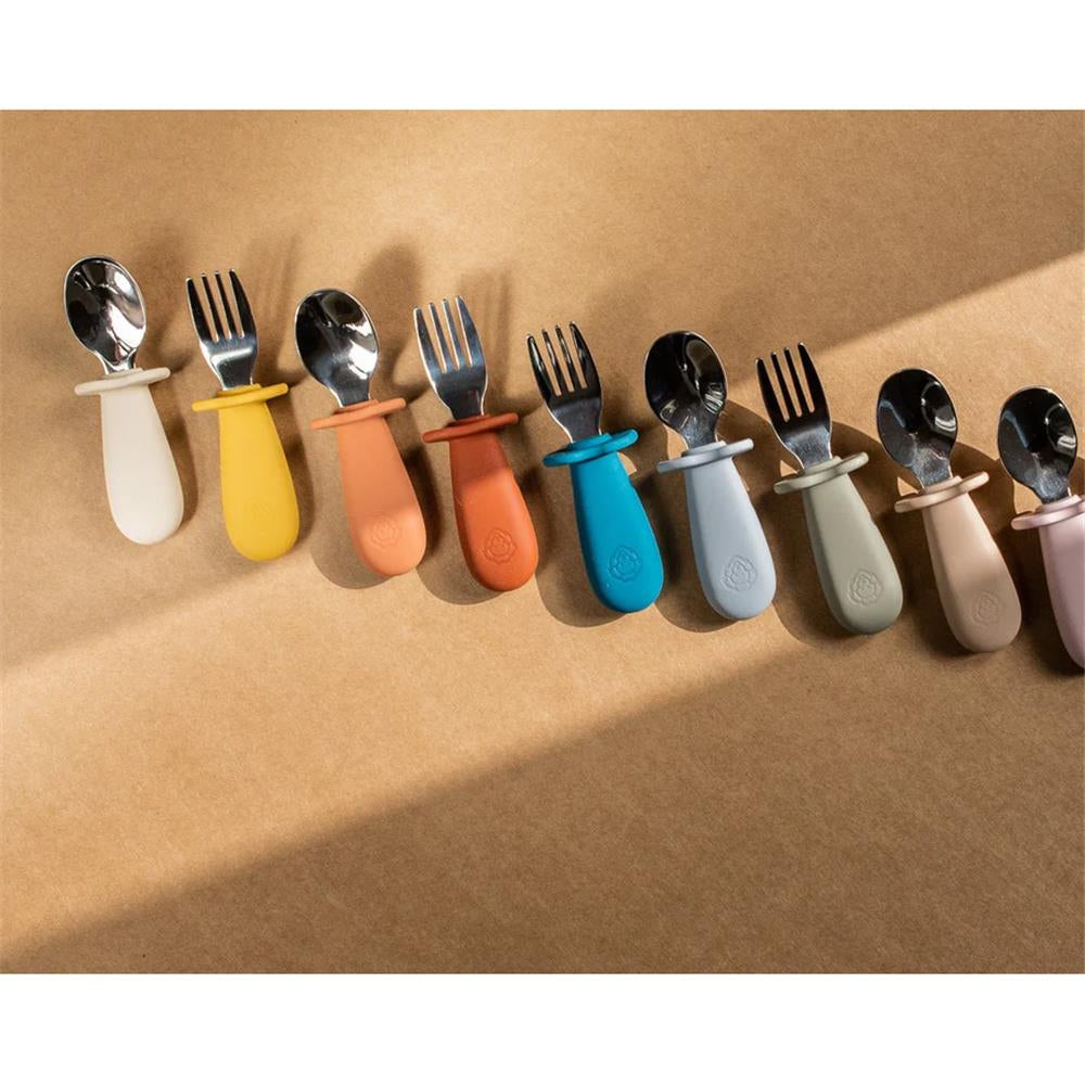 Cutlery Set Spoon & Fork with Silicone Handle - Image 5