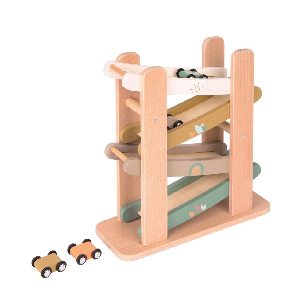 Spielba Schwerkraft Auto Rampe aus Holz