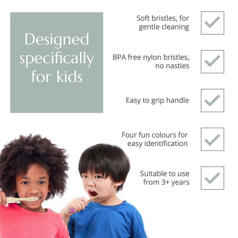 Wild & Stone Bamboo Toothbrushes (Child) - Image 3