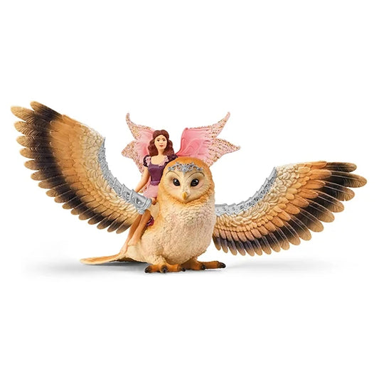 Schleich Spielfigurenset Bayala Elfe auf Glitzer-Eule