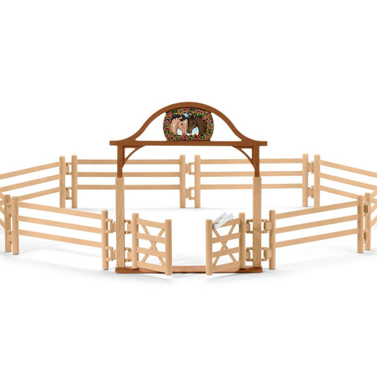 Schleich Spielfigurenset Pferdekoppel mit Eingangstor
