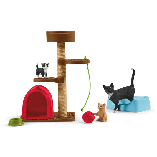Schleich Spielfigurenset Spielspass für niedliche Katzen
