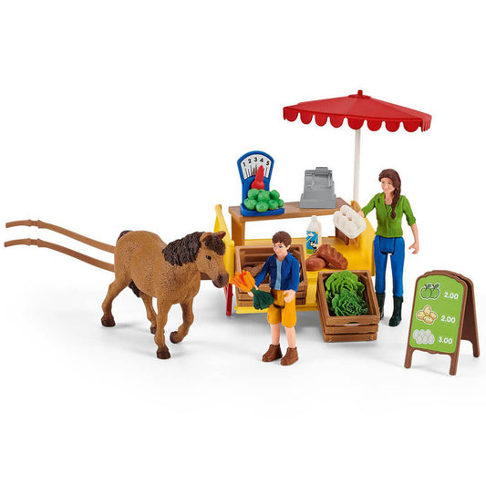 Schleich Spielfigurenset Mobiler Farm Stand