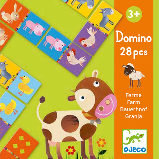 Djeco Bauernhof Domino Lernspiel