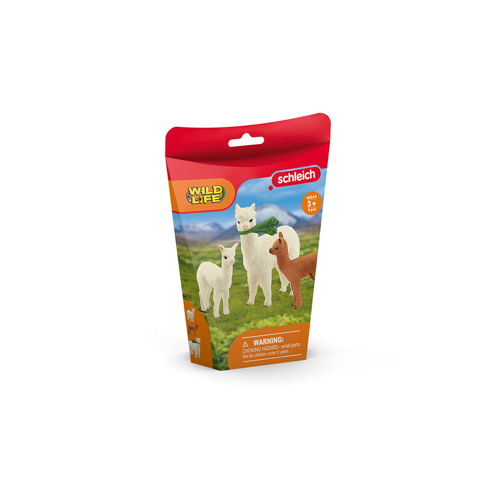 Schleich Toy Figure Set Alpaca Family - Image 2