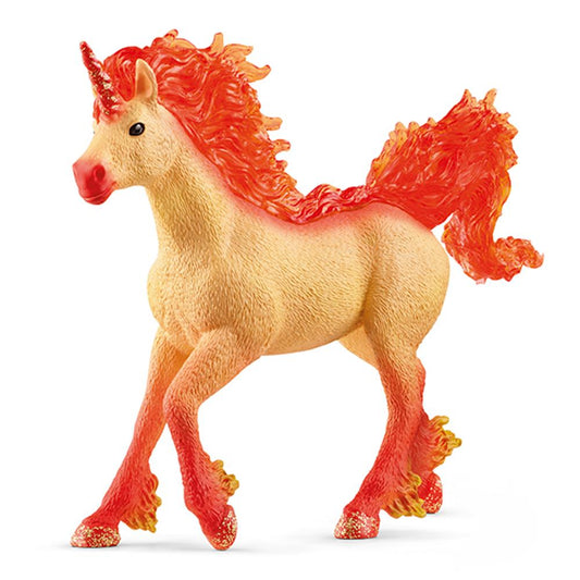 Schleich Toy Figure Elementa Fire Unicorn Stallion - Image 1
