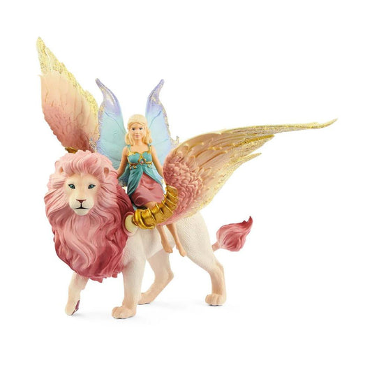 Schleich Toy Figure Set Elf on Winged Lion - Image 3