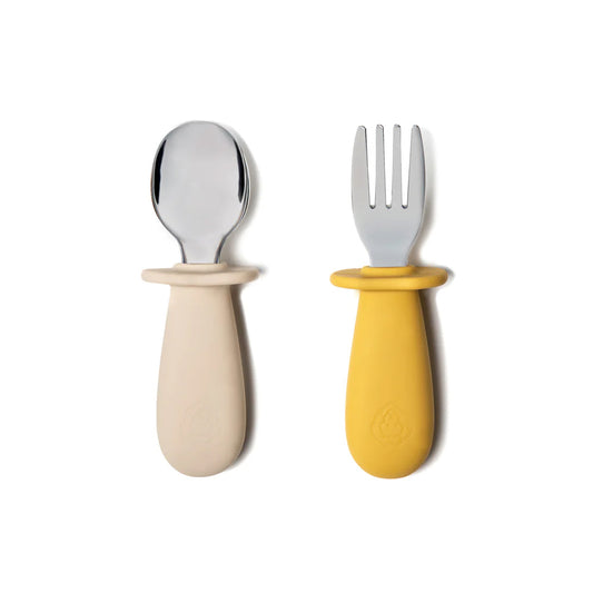 Cutlery Set Spoon & Fork with Silicone Handle - Image 2