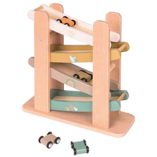 Spielba Schwerkraft Auto Rampe aus Holz
